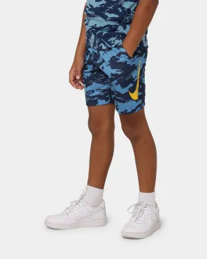 Nike Kids' Camo All Over Print Shorts Curulean