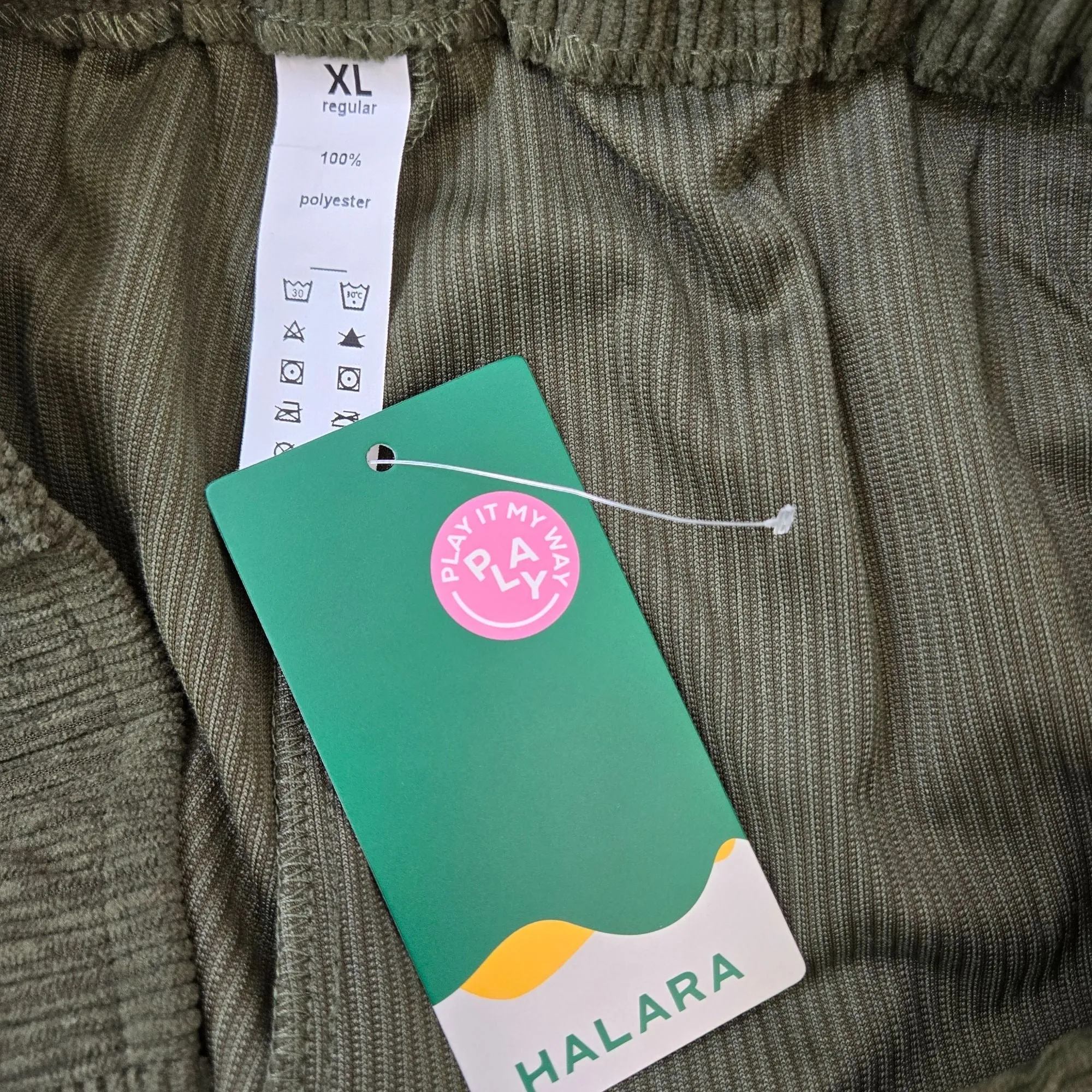 NWT Halara Chunky Corduroy Relaxed Fit Pants Size XL