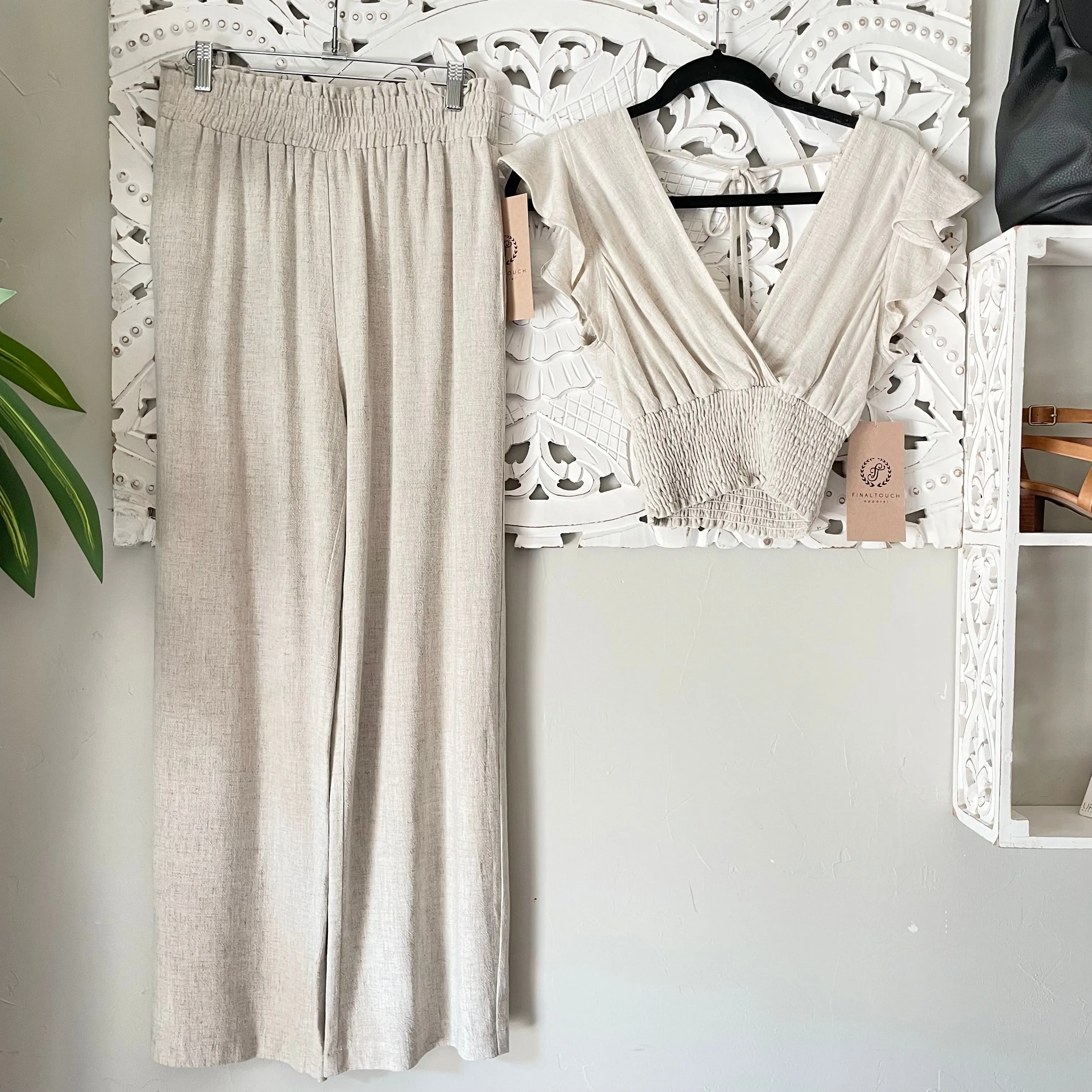 Oatmeal Linen Pants