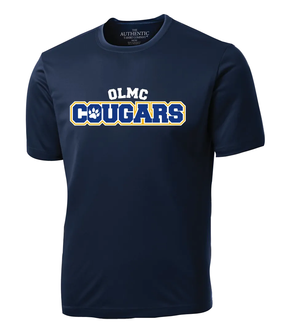 OLMC Cougars Adult Dri-Fit T-Shirt with Printed Logo