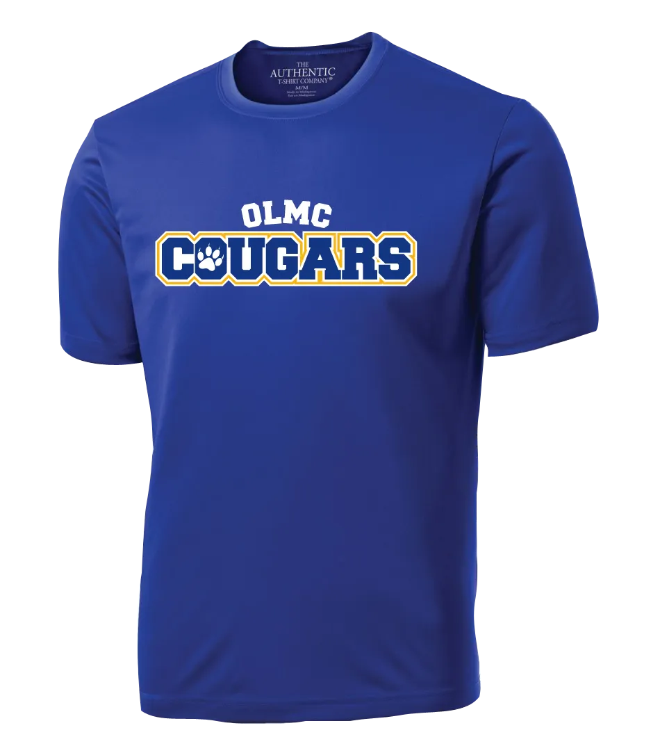 OLMC Cougars Adult Dri-Fit T-Shirt with Printed Logo
