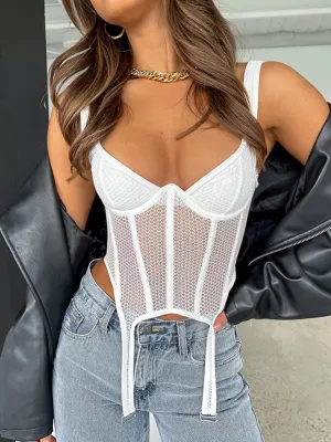 #PB Sleeveless Corset Crop Top