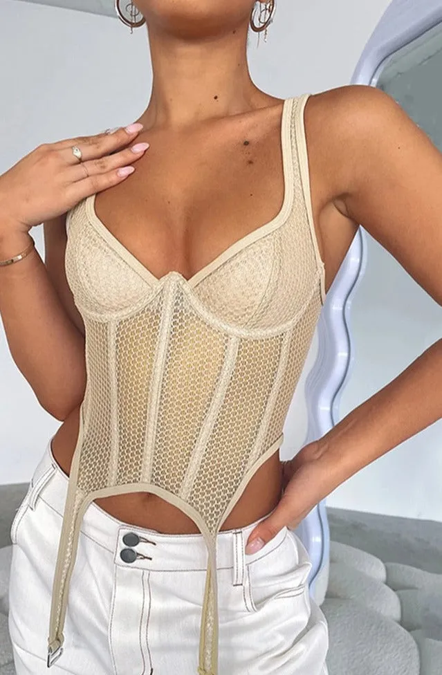 #PB Sleeveless Corset Crop Top