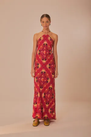 Pink Luize Sleeveless Maxi Dress