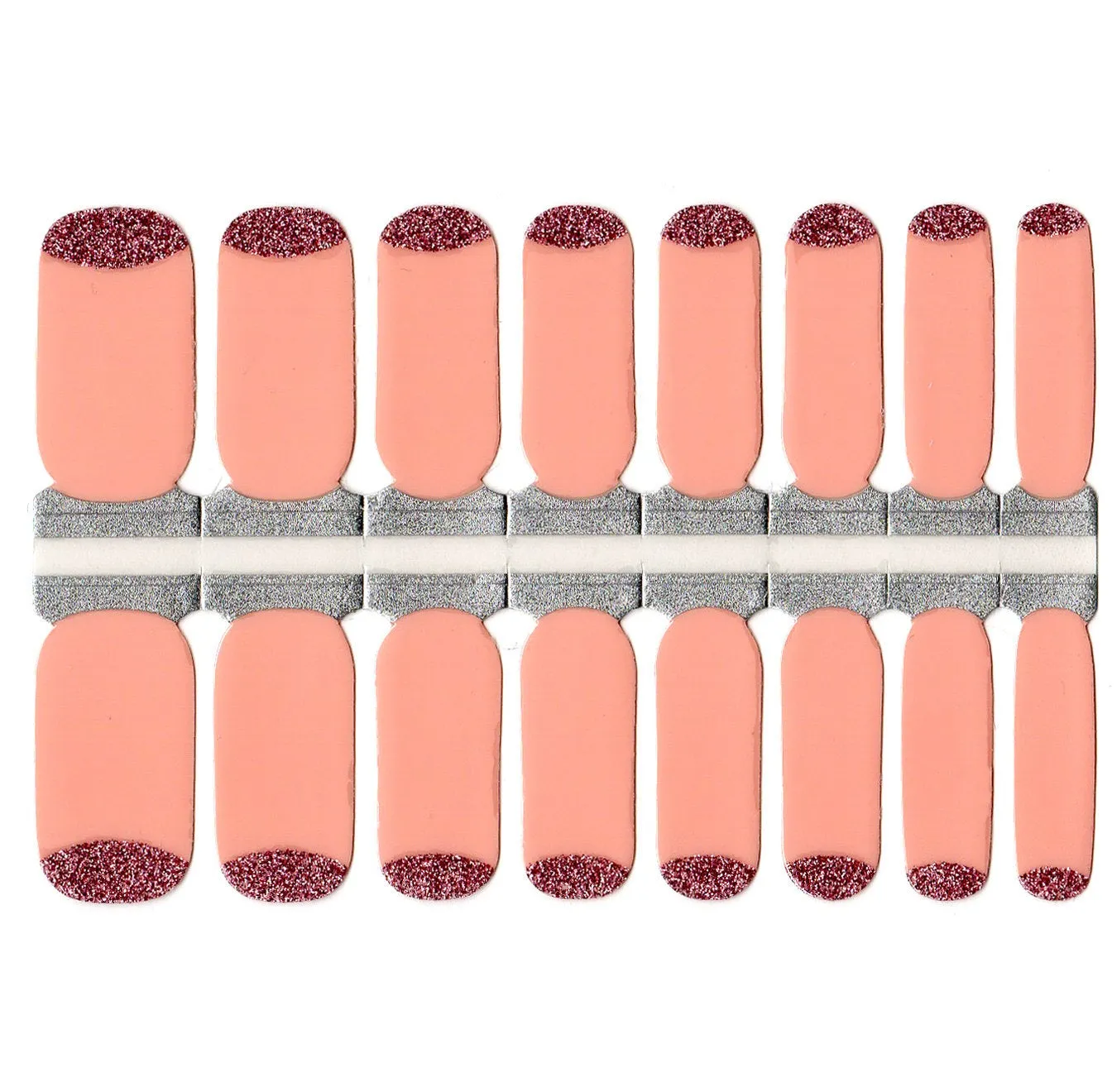 Pink Solid with Pink Glitter Base