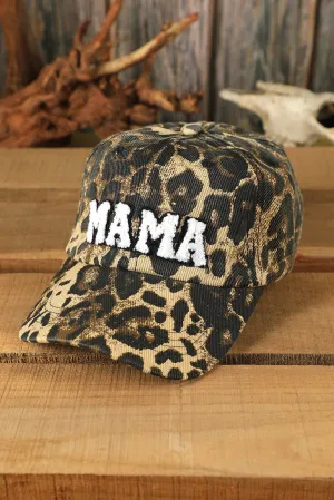 Poppy Lee Lane Women's Leopard MAMA Baseball Cap