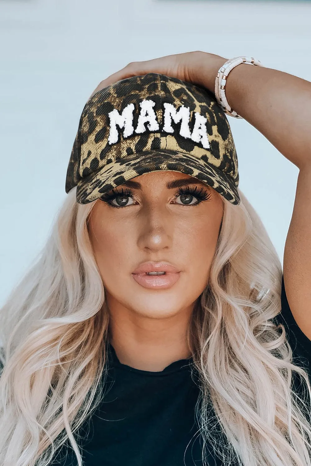 Poppy Lee Lane Women's Leopard MAMA Baseball Cap