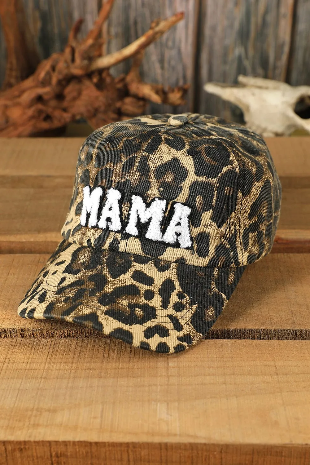 Poppy Lee Lane Women's Leopard MAMA Baseball Cap