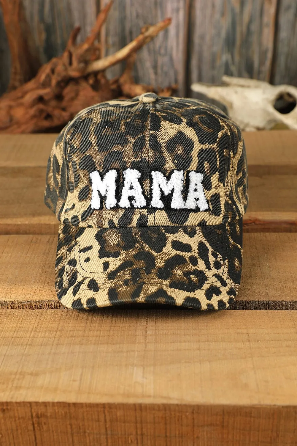 Poppy Lee Lane Women's Leopard MAMA Baseball Cap