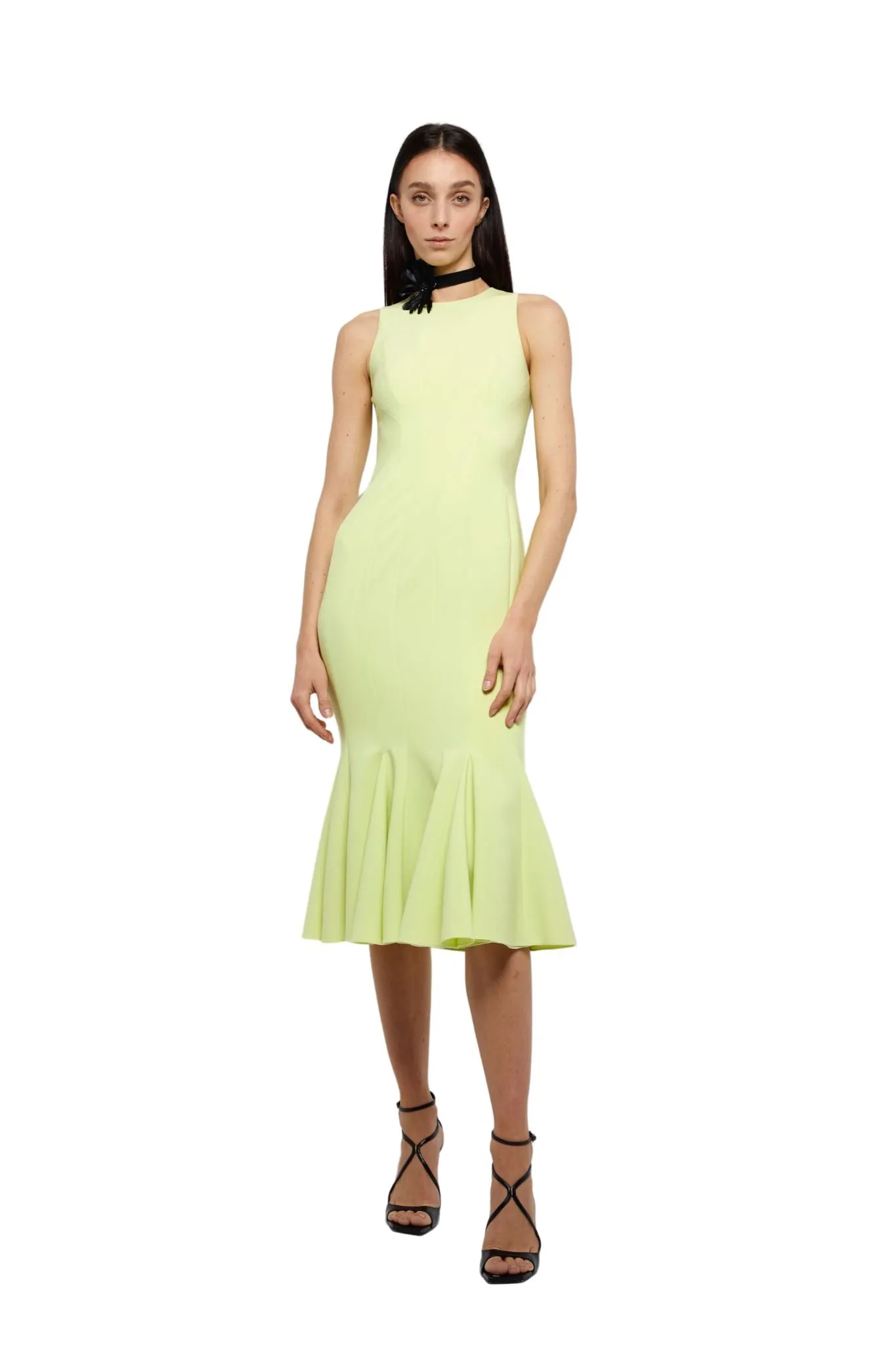 Prabal Gurung Flared Hem Midi Dress