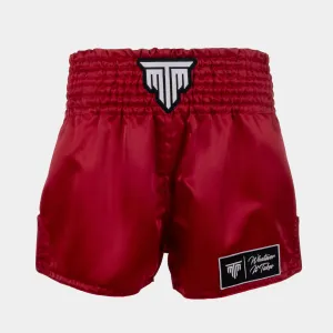 "CLASSIC" MUAY THAI SHORTS - BURGUNDY