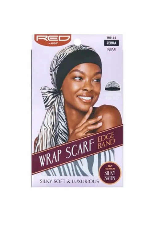 Red by Kiss Wrap Scarf plus Edge Band
