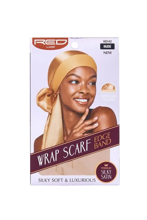 Red by Kiss Wrap Scarf plus Edge Band