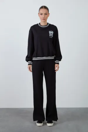 Relaxed Fit Gray Tracksuit Set with Cargo Pants