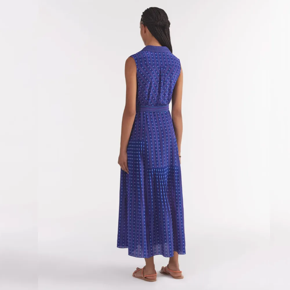 Saloni Arya Dress - Polka Indigo
