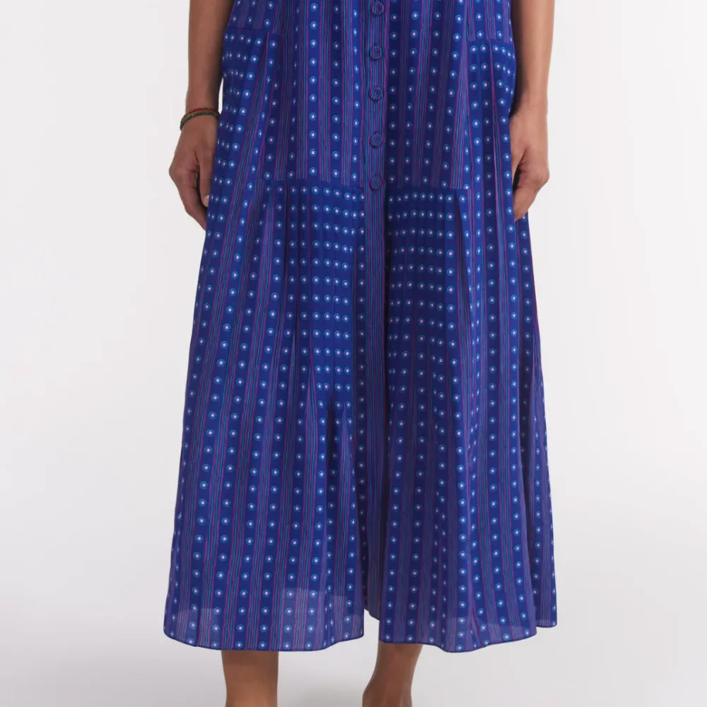 Saloni Arya Dress - Polka Indigo