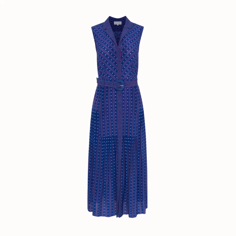 Saloni Arya Dress - Polka Indigo
