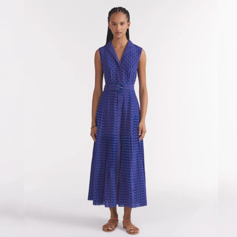 Saloni Arya Dress - Polka Indigo