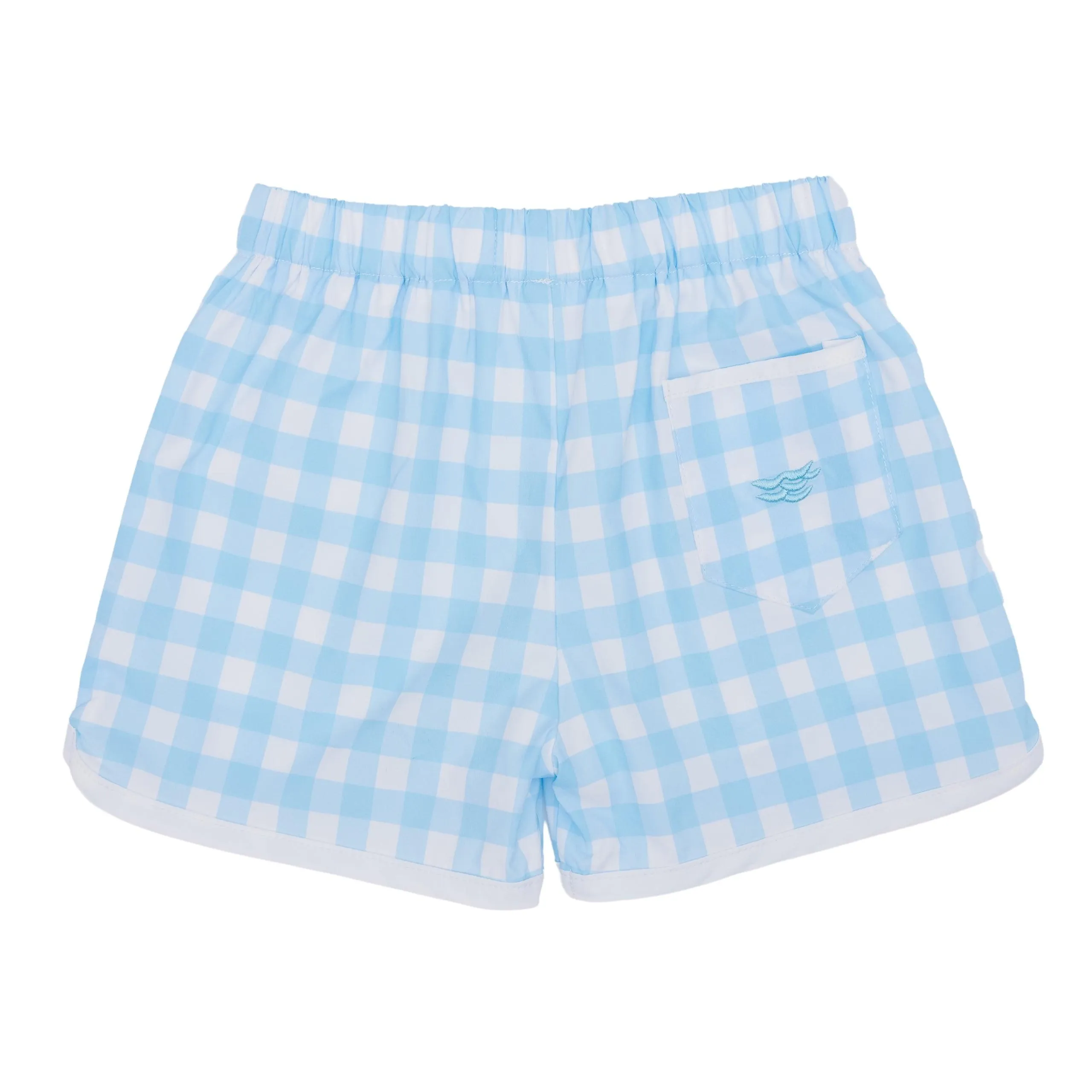 Set Point Shorts in Bellevue Blue Gingham