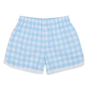 Set Point Shorts in Bellevue Blue Gingham