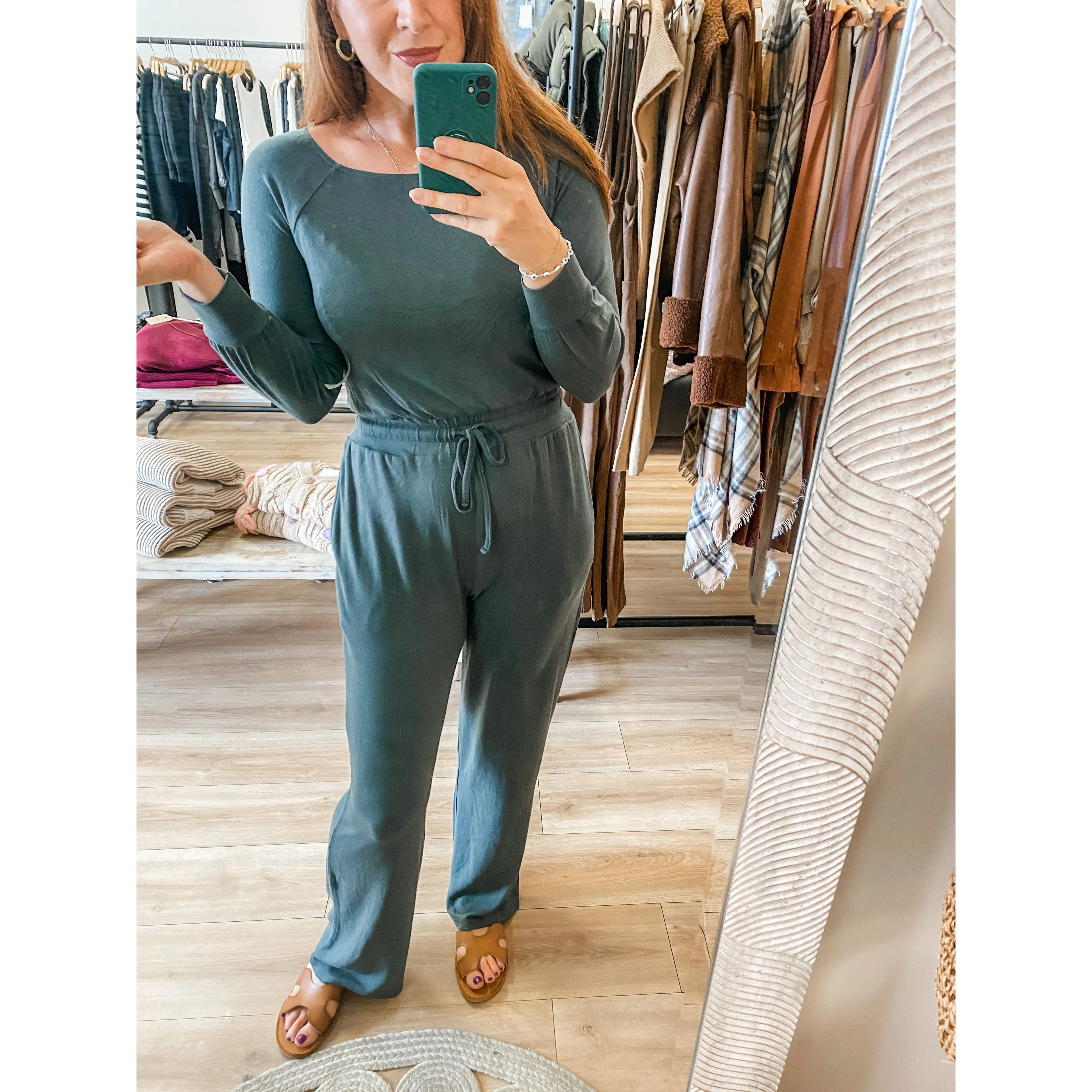 Spruce Brushed Jumpsuit
