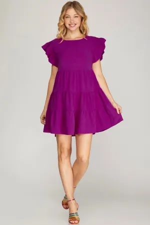 The Mirabelle Magenta Dress