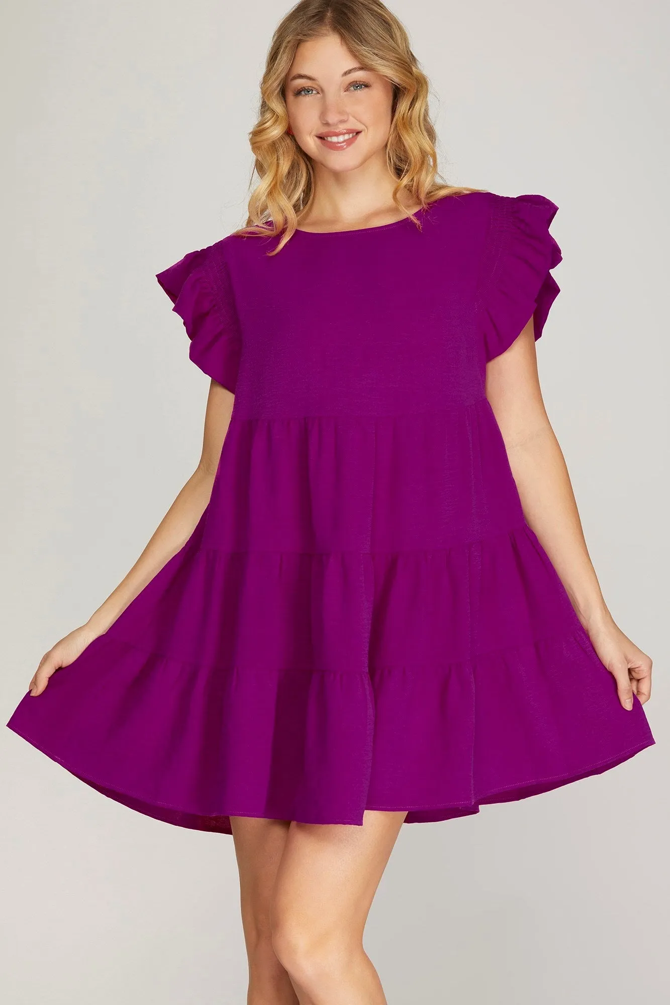 The Mirabelle Magenta Dress