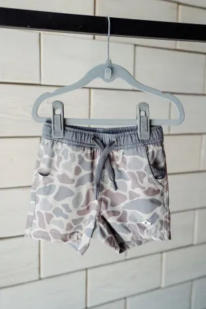 Toddler Burlebo Athletic Shorts - Classic Deer Camo
