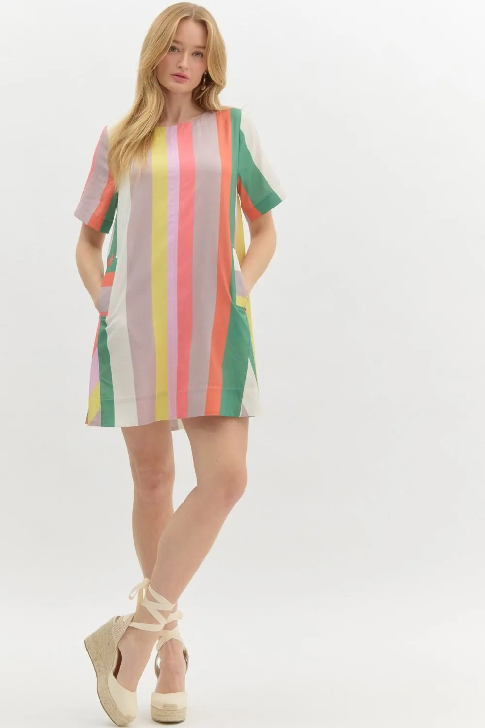 Vibrant Dreamer Dress - Green Latte