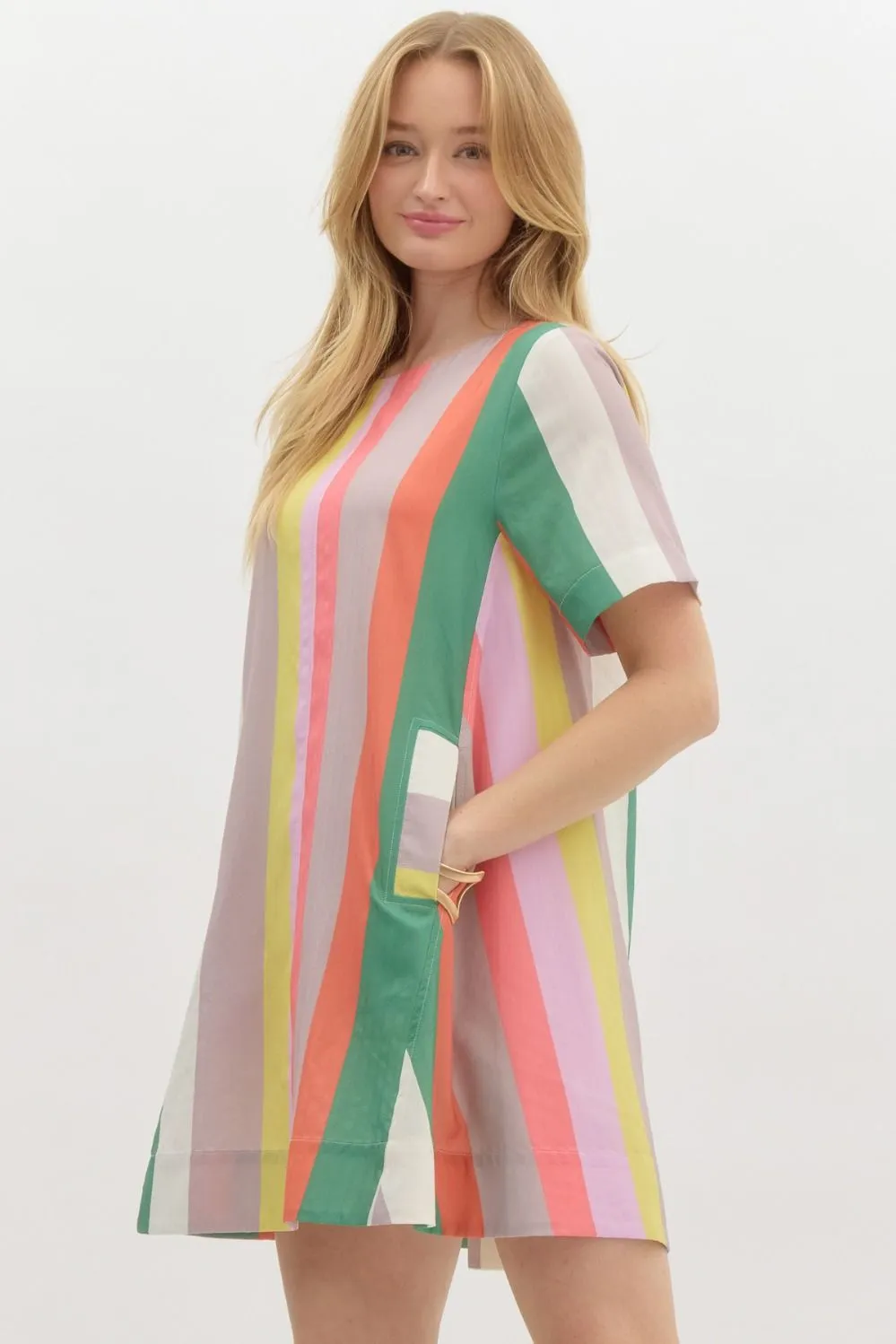 Vibrant Dreamer Dress - Green Latte