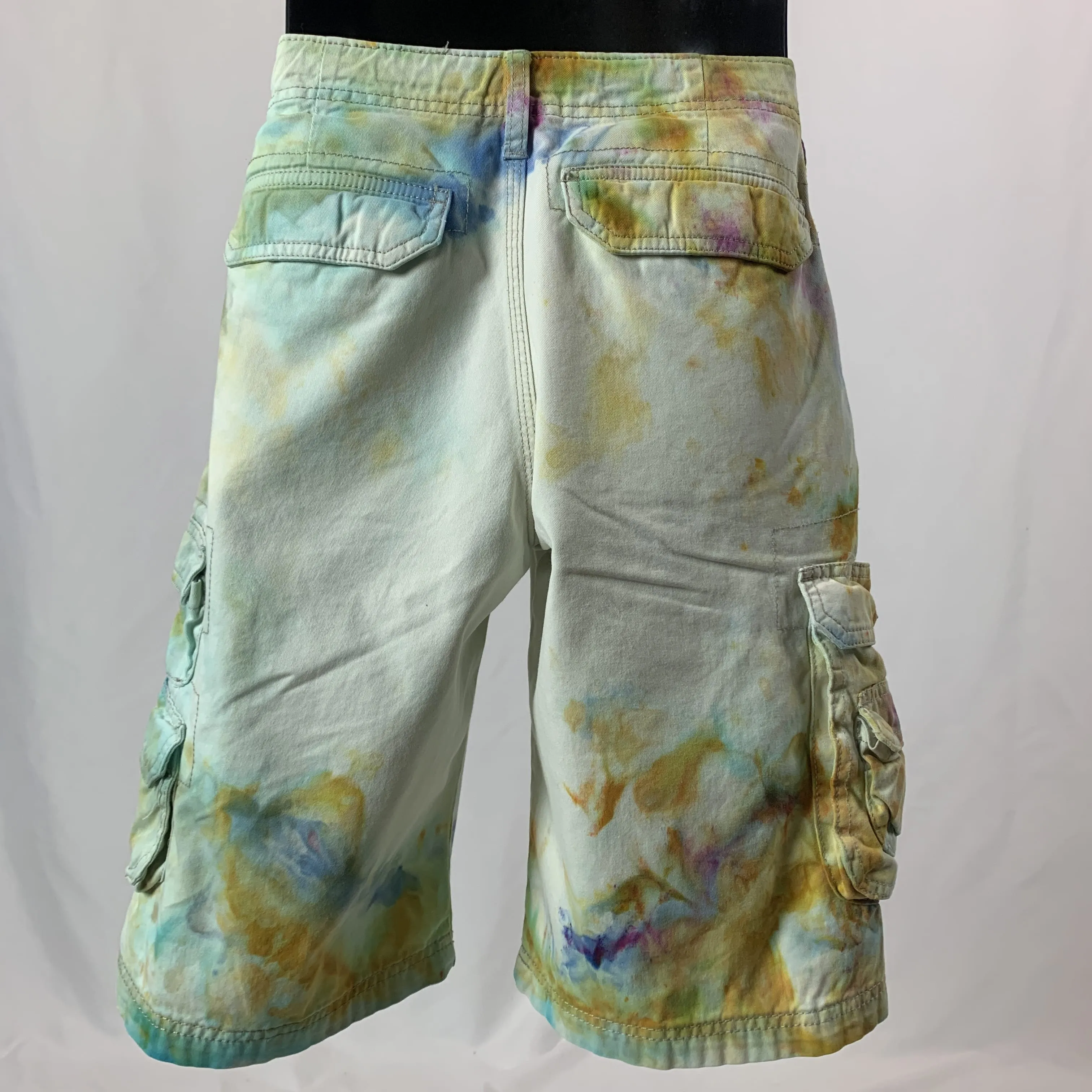 Watercolor Wash | Cargo Shorts | 31” waist